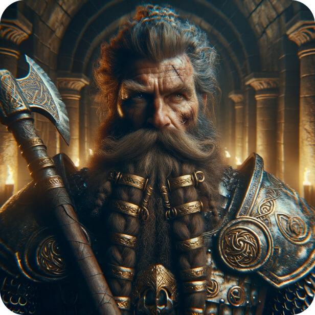Warrior created by text to image generator