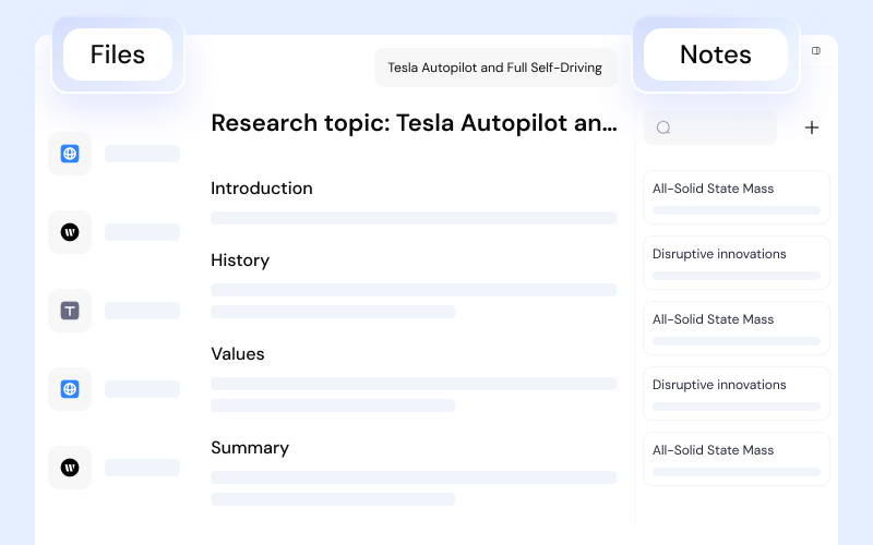 Get a report in Side Deep Research