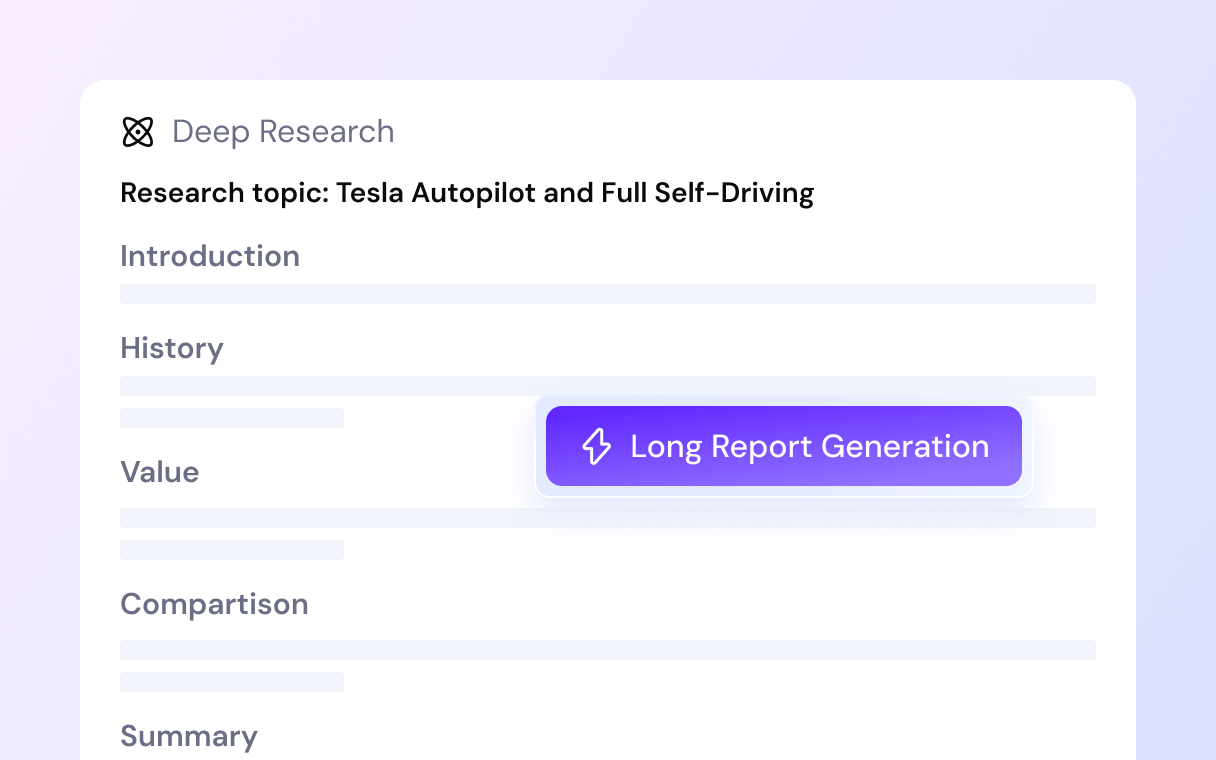 Sider Deep Research creates comprehensive reports automatically